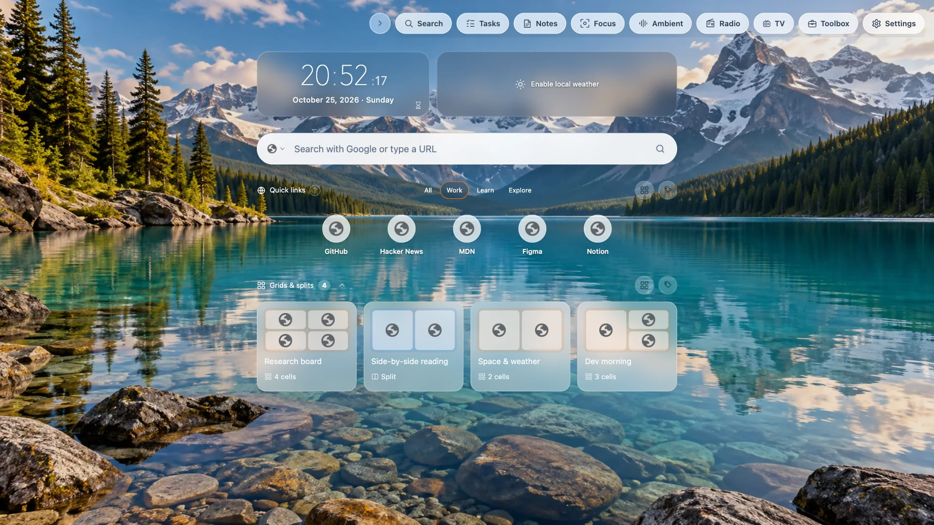 Sites filtered by a tag on the TabTerrace dashboard